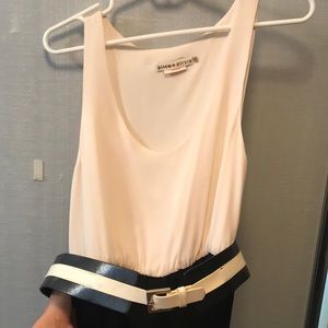 Black and white dress